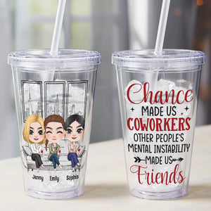 Personalized Funny Coworkers Acrylic Tumbler Gift For Colleague - Tumbler Cup - GoDuckee