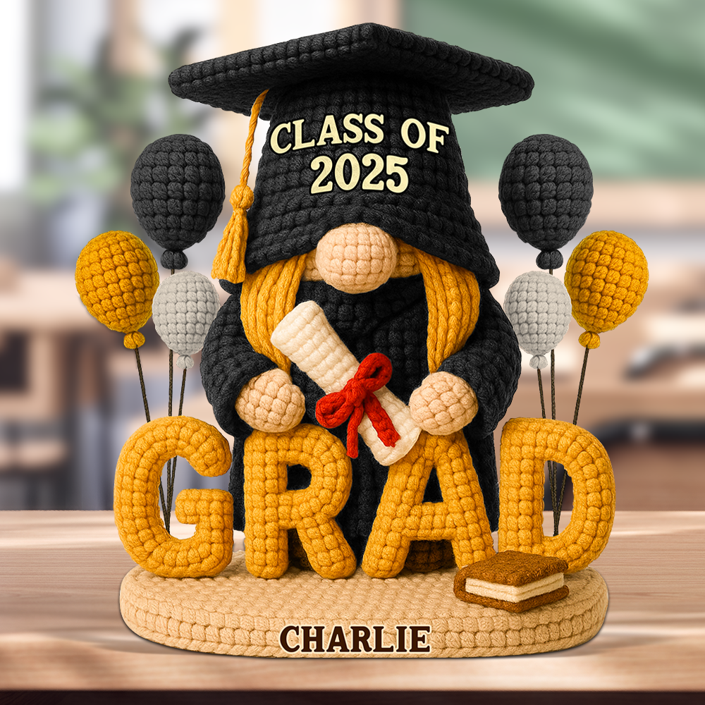 Gnome Graduation Plaque - Personalized Gifts For Graduates 02napu140525 - Shaped Plaques - GoDuckee