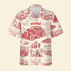 Vintage Car Hawaiian Shirt – Personalized Gifts for Car Lovers 02ohqn120625 - Hawaiian Shirts - GoDuckee