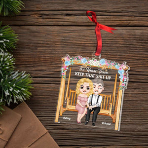 Gift For Couple, Personalized Acrylic Ornament Couple, Christmas Gift 03QHHN221123hh - Ornament - GoDuckee