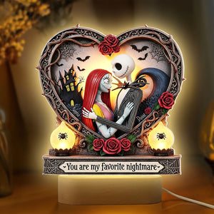 Spooky Night LED Light - Personalized Gifts For Couple 01qhqn230525 - Led Night Light - GoDuckee