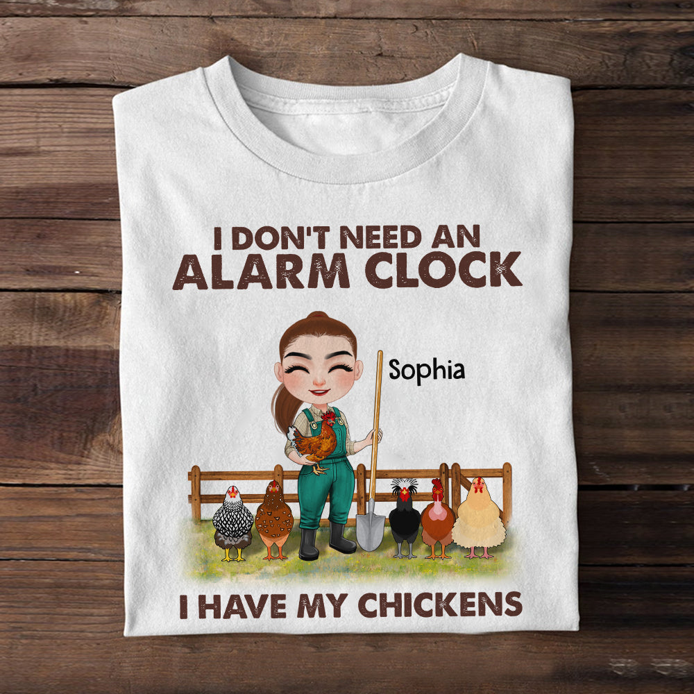Chicken Farmers Don't Need An Alarm Clock - Personalized Shirt - Gift For Farmer - Shirts - GoDuckee