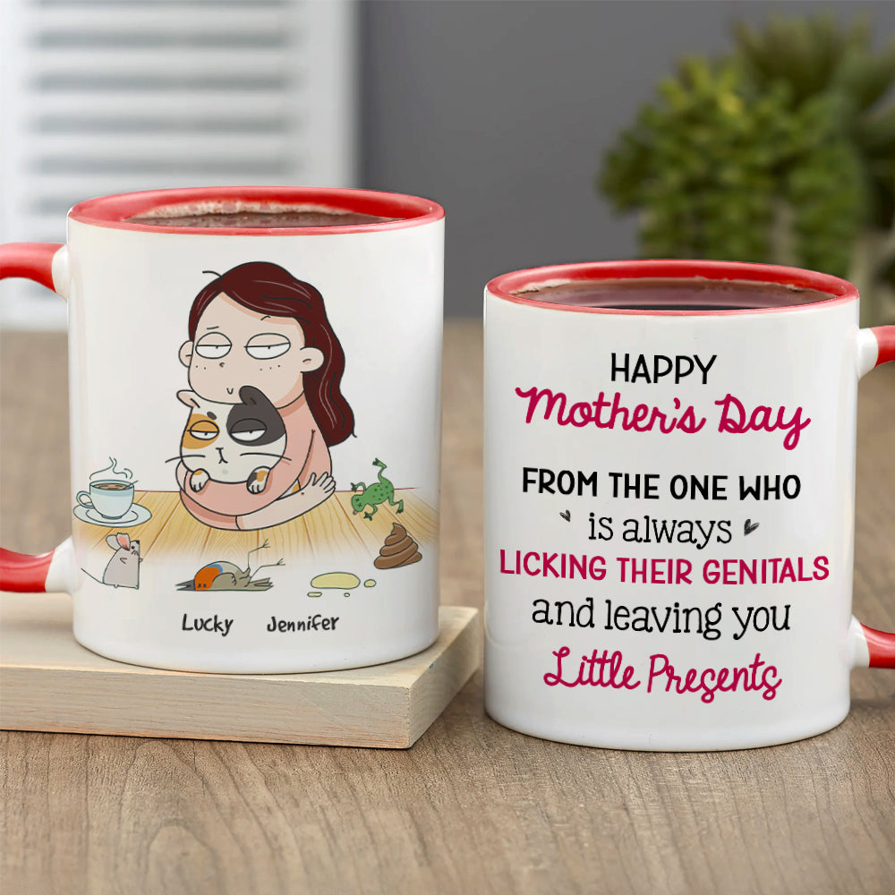 From The One Who Is Always Licking Their Genitals, Personalized Mug, Gift For Cat Lovers - Coffee Mug - GoDuckee