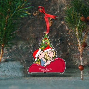 Personalized Gifts For Naughty Couple Acrylic Ornament, I Love You 03TGMH190924HH - Ornament - GoDuckee