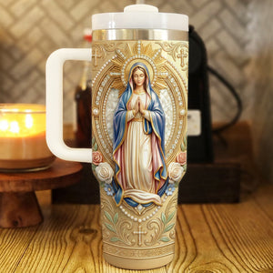 Virgin Mary Tumbler - Personalized Gifts For Christian Tumbler 01NAQN130226 - Tumbler Cup - GoDuckee