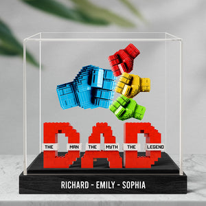 Legend Fist Bump Dad Acrylic Plaque Personalized Gifts For Dad 06OHQN170525 - Shaped Plaques - GoDuckee