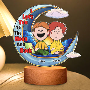 Personalized Gifts For Couple Lover Led Night Light Moon and Back 05XQDT201224HH - Led Night Light - GoDuckee