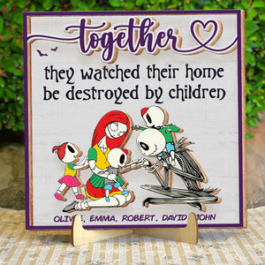 Personalized Gifts For Family Wood Sign Horror Midnight Family 02QHDT040324 - Wood Signs - GoDuckee