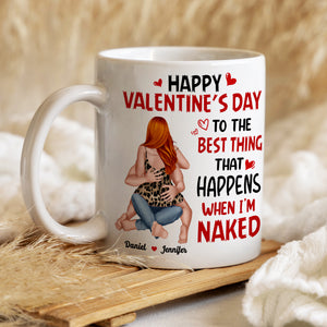 Personalized Gift For Couple Mug Happy Valentine's Day - Coffee Mugs - GoDuckee