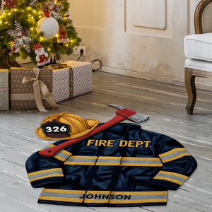 Fire Dept Doormat – Personalized Gifts For Firefighter 05hyqn061025 - Doormat - GoDuckee