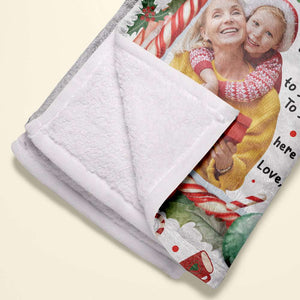 Custom Photo Gifts For Grandma, Christmas Blanket 04PGMH111024 - Blanket - GoDuckee