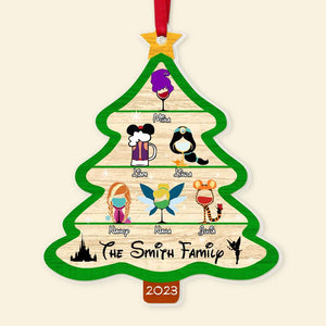 Family Glass Tree 05htpu311023 Personalized Acrylic Ornament - Ornament - GoDuckee