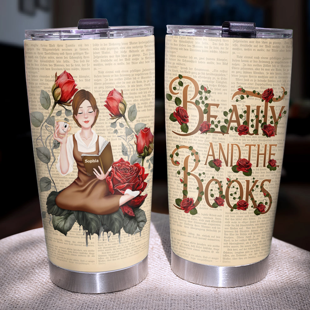 Personalized Gifts For Book Lover Tumbler 01TOQN140324PA - Tumbler Cups - GoDuckee