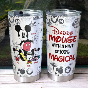 Personalized Gifts For Mom Tumbler Mommy Mouse With A Hint Of 100% Magical 06KAHN130324 - Tumbler Cups - GoDuckee