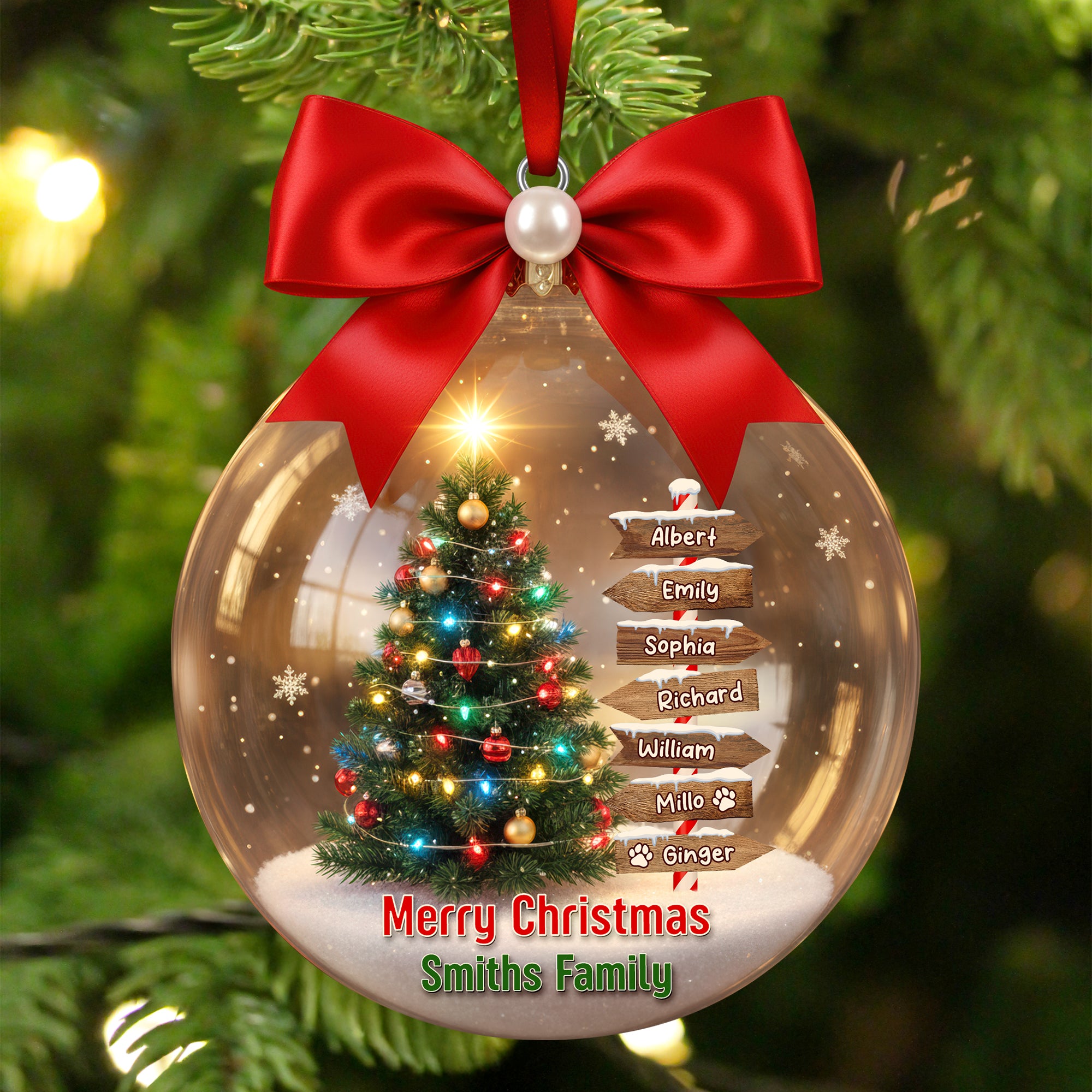 Family Tree Christmas Ornament – Personalized Gifts For Family 01hyqn191125 - Ornament - GoDuckee