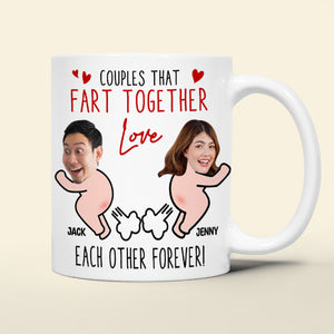 Couples - Love Each Other Forever, Funny Custom Face Coffee Mug, Gift For Couple, Valentine's Gifts - Coffee Mug - GoDuckee