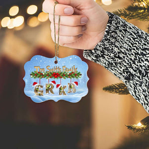 Personalized Gift For Family Alphabet Christmas Ornament 03OHMH301024 - Ornament - GoDuckee