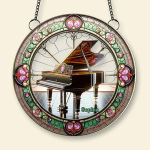 Personalized Gifts For Music Lovers, Piano Suncatcher Ornament 01ACDT040924 - Ornament - GoDuckee