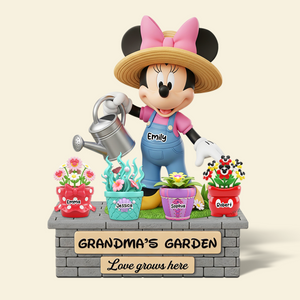 Grandma's Garden Acrylic Plaque - Personalized Gifts For Grandma 02napu020625 - Shaped Plaques - GoDuckee