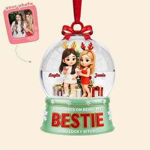 Personalized Gifts For Christmas, Bestie Custom Photo Acrylic Ornament 02pgta230925 - Ornament - GoDuckee