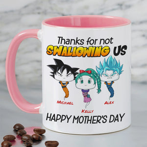 Personalized Gifts For Mom Coffee Mug Thanks For Not Swallowing Us 06NAHN180324HA - Coffee Mugs - GoDuckee