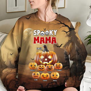 Personalized Gifts For Mom 3D Shirt 03napu110924 Halloween Pumpkin - AOP Products - GoDuckee