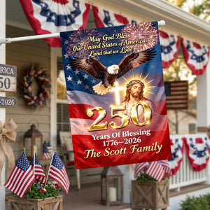250 Years Of Blessing House Flag - Personalized Gifts For Christians 02HUTN260226 - Flag - GoDuckee