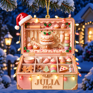 Santa's Favorite Baker Ornament - Personalized Gifts For Bakers 10PGQN141026