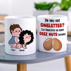 Do You Eat Omelettes-Gift For Couple-Personalized Coffee Mug- Funny Couple - Coffee Mug - GoDuckee