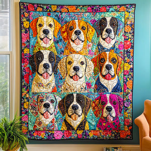 Beagle Dog Christmas Quilt Bed Set Gifts For Dog Lovers 03HUDT051124 - Blanket - GoDuckee