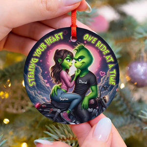 Personalized Gifts For Couple Green Christmas Ornament 04TOTN141124 - Ornament - GoDuckee