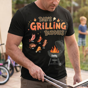 Fun Diving Into Dad Grill Shirt - Personalized Gifts For Grilling Dads 02QHTN270526 - Shirts - GoDuckee