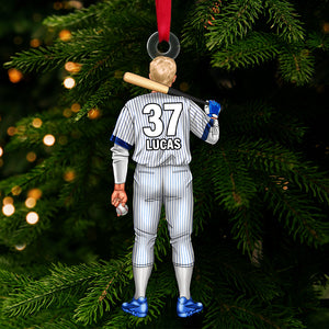 Personalized Gift For Baseball Batter Christmas Ornament 03ACTN141124TM - Ornament - GoDuckee