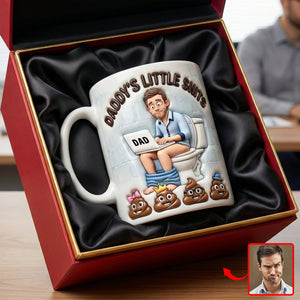 Funny Poop Dad Coffee Mug - Custom Photo Gifts For Father's Day Coffee Mug 04NAQN040326 - Coffee Mug - GoDuckee
