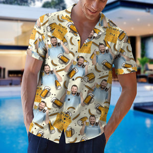 Custom Dad Bod Photo Personalized Hawaiian Shirt, Funny Father's Figure, Gift For Dad - Hawaiian Shirts - GoDuckee