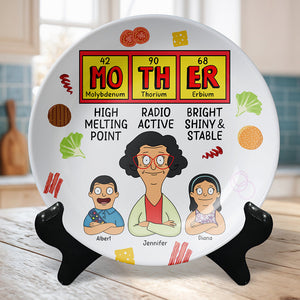 Personalized Gifts For Mom Round Plate 05TOQN210325HG - Ceramic Round Plate - GoDuckee