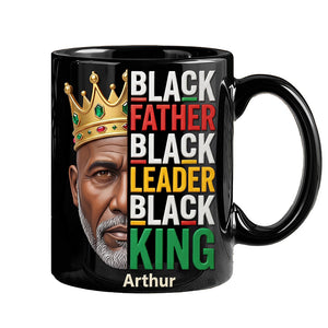 Black Father Black King Coffee Mug - Personalized Gifts For Dads 03HUQN050526 - Coffee Mug - GoDuckee