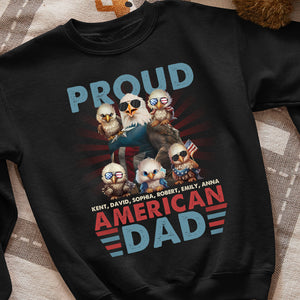 Proud American Family, Personalized Eagle American Family Shirt, Gift For Family Members GRER2005 - Shirts - GoDuckee
