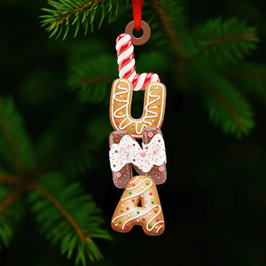 Cookies Alphabet Christmas Ornament Personalized Gifts 02HYDT291025 - Ornament - GoDuckee