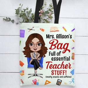 Personalized Gifts For Teacher, Cute Cartoon Tote Bag 06pgqn100724hh - Tote Bag - GoDuckee