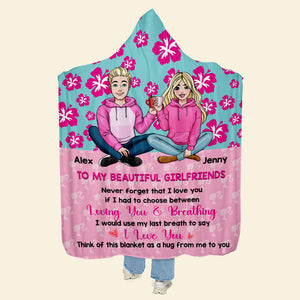 Personalized Gifts For Couple Wearable Blanket Hoodie 06XQMH161224HH - Blanket - GoDuckee