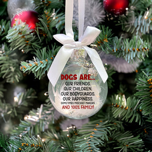 Christmas Gift For Dog Lover, Personalized Cusom Photo Memorial Ornament - Ornament - GoDuckee