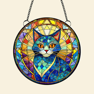 Decor Gifts For Cat Lovers Suncatcher Ornament 14acxx280824 - Ornament - GoDuckee