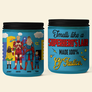 Personalized Gifts For Family Scented Candle Smells Like A Superhero's Lair 04katn290224pa - Scented Candle - GoDuckee