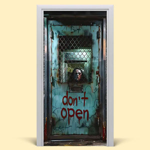 Halloween Door Cover Haunted Hospital Scary Head Scene 03ACDT090924 - Door Covers - GoDuckee