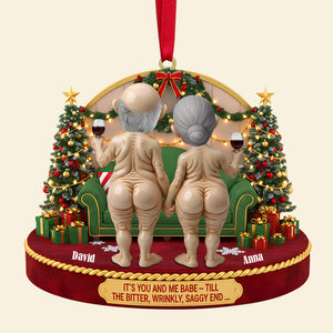 Personalized Gifts For Couple Christmas Ornament 01natn230925 - Ornament - GoDuckee