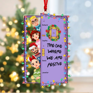 Personalized Gifts For Friends, Christmas Friends Film Custom Shape Ornament 02ACQN230924PA - Ornament - GoDuckee