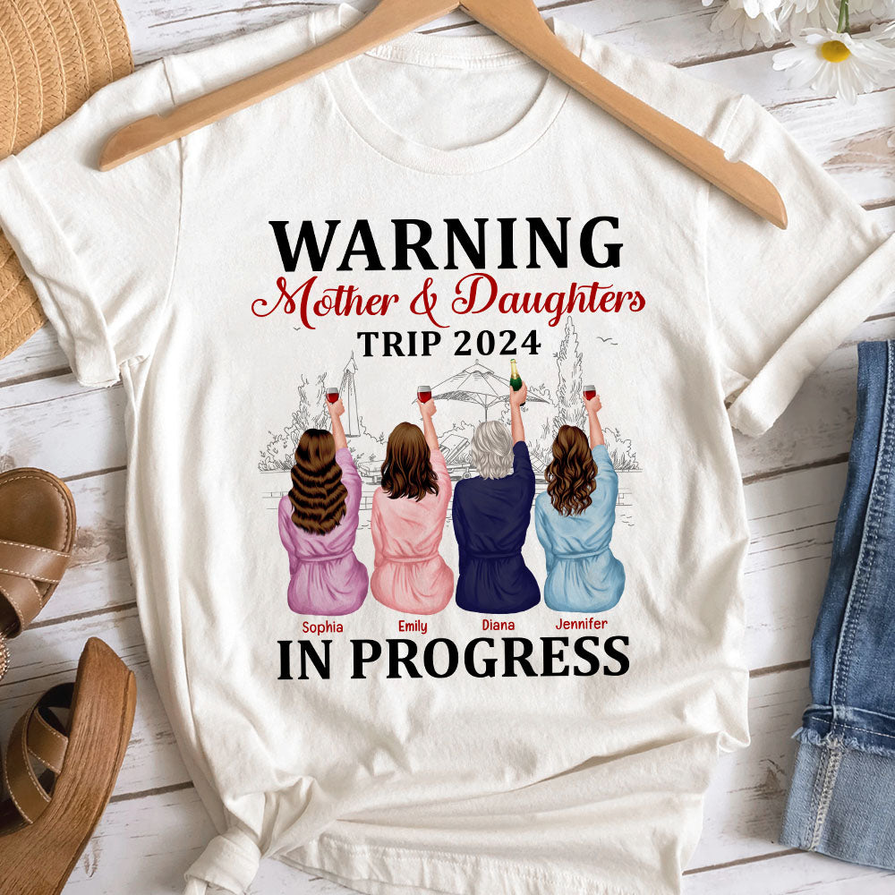 Personalized Gifts For Mom Shirt Mother & Daughters Trip - 2D Shirts - GoDuckee