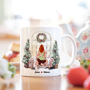 I Like You How I Like My Coffee, Couple Gift, Personalized Accent Mug, Funny Couple Mug, Christmas Gift TT - Coffee Mug - GoDuckee