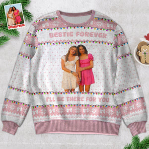 Custom Photo Gifts For Bestie Christmas Ugly Sweater 01PGDT301024 - Ugly Christmas Sweater - GoDuckee